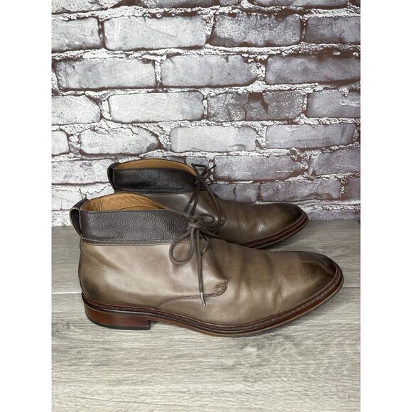 Cole Hahn Brown Leather Chukka Ankle Lace Up Boots Men’s Sz 11.5M US/45EU C23479 main image 4